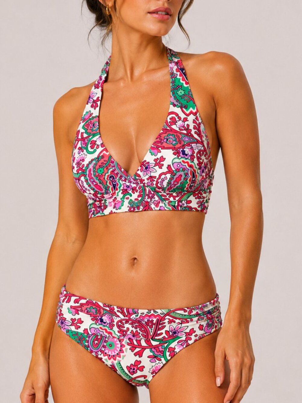 Boden Levanzo Fantastical Fold Bikini Bottoms Multi US 10